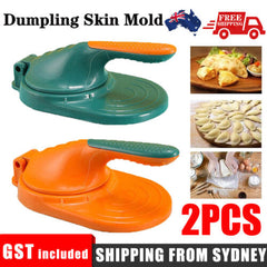 2PCS Manual Dumpling Skin Mold Kitchen Lazy Jiaozi Maker Dough Press Maker Tool