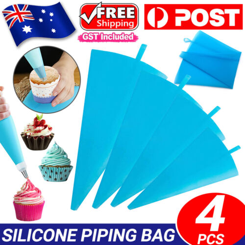 4 Size Cake Decorating Tool Icing Piping Silicone Pastry Bag DIY Reusable Cream