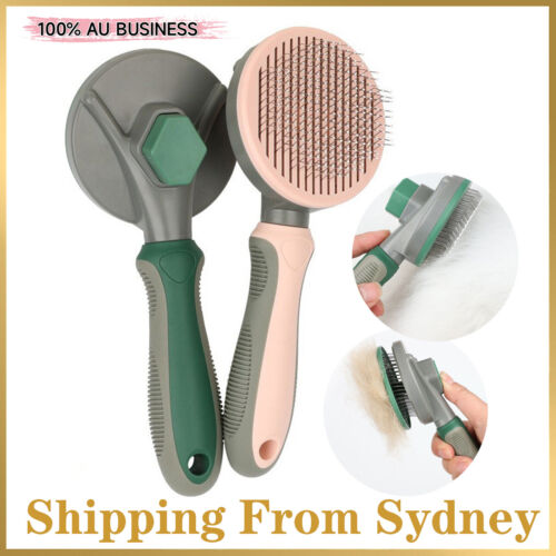 Pet Dog Cat Grooming Comb Brush Tool Gently Removes Loose Undercoat Knots Mats