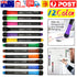 2 Set 12 Colour White Board Fridge Marker Pen Magnetic Dry Wipe Erase Fine Tip - Lets Party