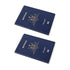 2X Passport Cover Transparent Protector Travel Clear Holder Organizer Wallet 714439063269 - Lets Party