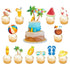 13PCS Summer Beach Holiday Cake & Cupcake Toppers Party Supplies Birthday