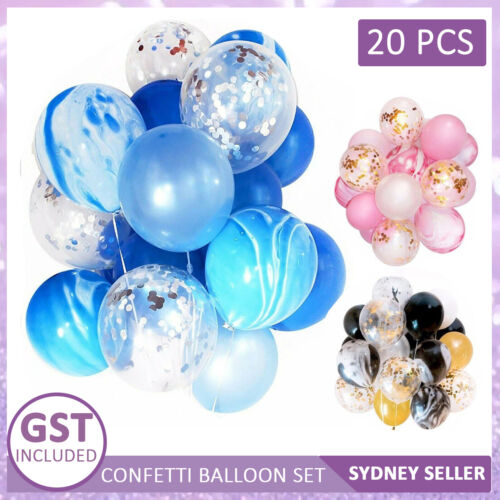 20Pcs ins Confetti Latex Balloons Balloon Set Birthday Wedding Party Decoration