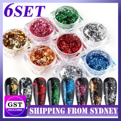 Nail Chrome Mirror Effect Powder HIGH Pigment Glitter Dust Manicure Nail Art AU