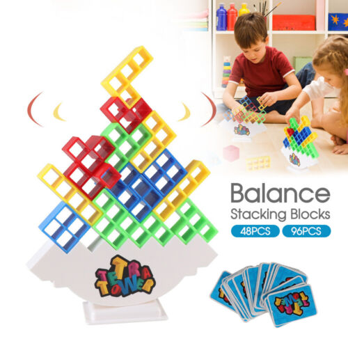 Tetra Tower Balance Stacking Blocks Game Team Toys Gifts Kids Adults AU