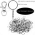70X Swivel Lobster Clasp Clips Hook Alloy KeyRing Split Keychain Durable Diy AU