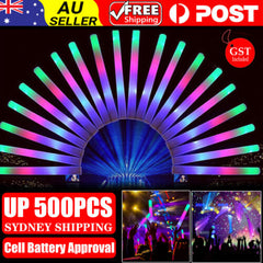 LED Foam Sticks Bulk Light Up Wand Glow Sticks Flashing Light Rave Party