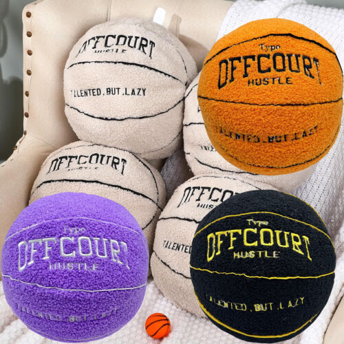 25cm Doll Toys Throw Pillow Plush Creative Basketball Pillow Basketball Plush