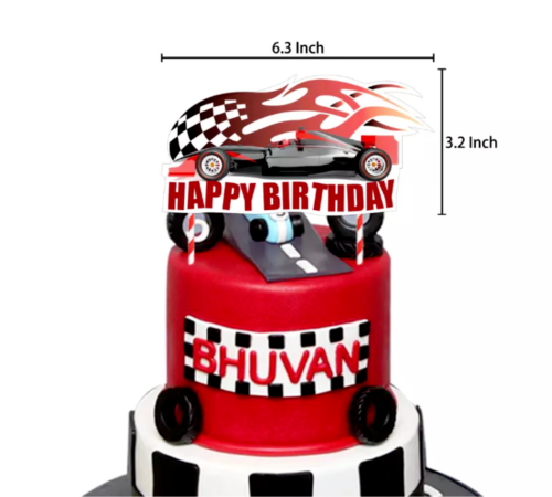 Racing Car Cake Topper Party Supplies Kids Boys Birthday Decoration