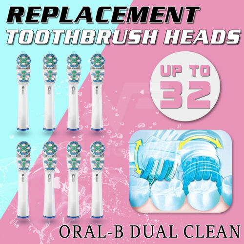 Toothbrush Heads Replacement DUAL CLEAN For Oral-B Electric Floss Flexi - Lets Party