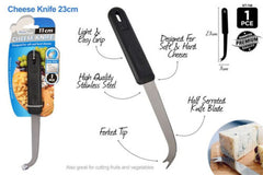 Stainless Steel Cheese Butter Blade Fork Knife Cutter for Soft&Hard Cheese Slice