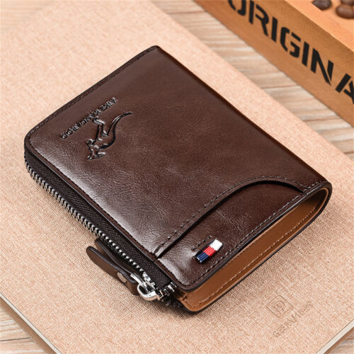 Credit Card Holder Leather Wallet RFID Blocking Pop Slim Aluminum Card Case AUS