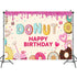 Donut Backdrop Banner Party Supplies Dessert Kids Birthday Decoration