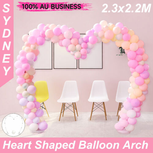 2.3x2.2M Love Heart Arch Stand Balloons Column Party Stage Wedding Aisle Decor
