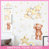 Cute Bear Wall Stickers with Balloons Kids Infant Baby Bedroom Playroom Decor - Lets Party