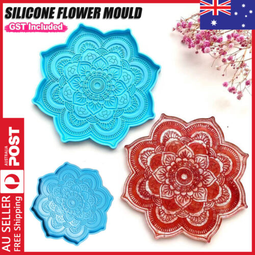 Coaster Epoxy Resin Mold Cup Mat Casting Silicone Mould DIY Crafts Home Decor