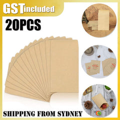 20x Kraft Envelopes Brown Mailer Standard Business Envelope Wedding Card 23x16CM