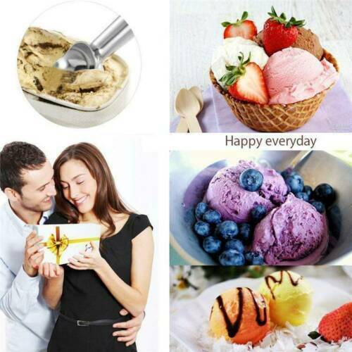 Ice Cream Scoop Non Stick Professional Polished Anti-Freeze Aluminium Spoon Tool