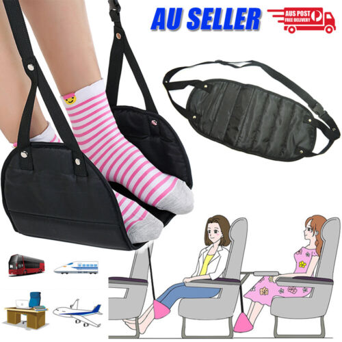 Travel Foot Rest Footrest Leg Pillow Airplane Flight Foam Cushion Sling Hammock - Lets Party