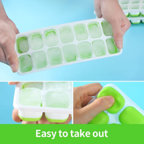 4PCS 14 Blocks Silicone Square Ball Tray Ice Cube Maker Chocolate Mould Whiskey