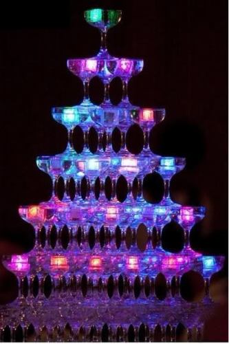 Ice Cube Sensor LED Light Lighting Party Wedding Venue XMAS Glow - Lets Party