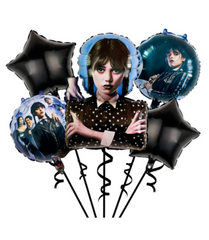 Foil Balloon Set 5pk – Gothic Girl Party Balloons