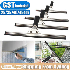 Window Squeegee - Aluminium Glass Wiper Blade 25 to 45cm