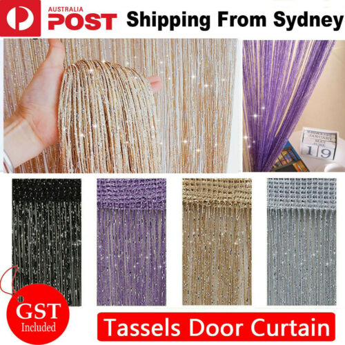 Tassel Decoration Fly Screen Panel Room Door Curtain Divider Window Bead String