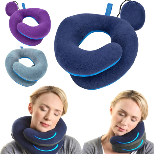 Soft Neck Pillow for Travel Comfortable & Breathable Memory Foam U Shaped Pillow