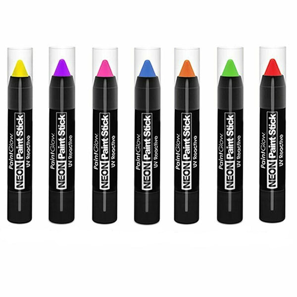 UV Glow Neon Pen Liner Makeup Face Body Paint Black light Fluoro Party DIY - Lets Party