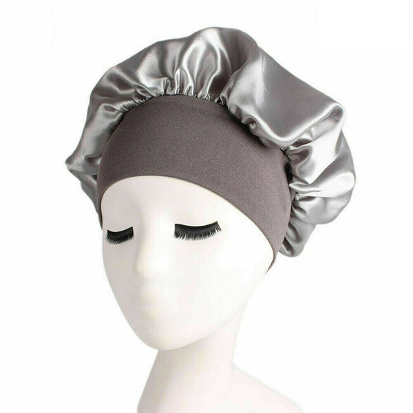 Women's Sleep Hair Hat Care Elastic Sleeping Bonnet Night Soft Cap 8 Colors - Lets Party