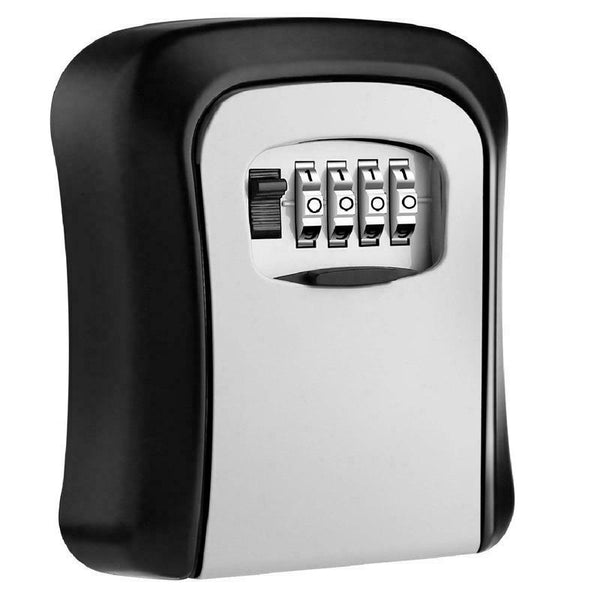 Outdoor Wall-Mounted Key Storage Box with Set-Your-Own Combination Lock 4 Digit - Lets Party