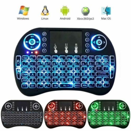Wireless Mini Handheld Remote Keyboard with Touchpad Work Android TV Box Windows - Lets Party