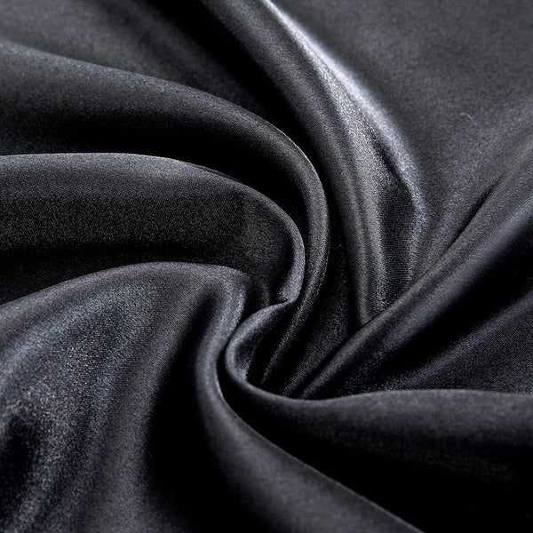 1000TC All Size Ultra SOFT Art Silk Satin Sheet Set Flat Fitted Sheet Pillowcase - Lets Party