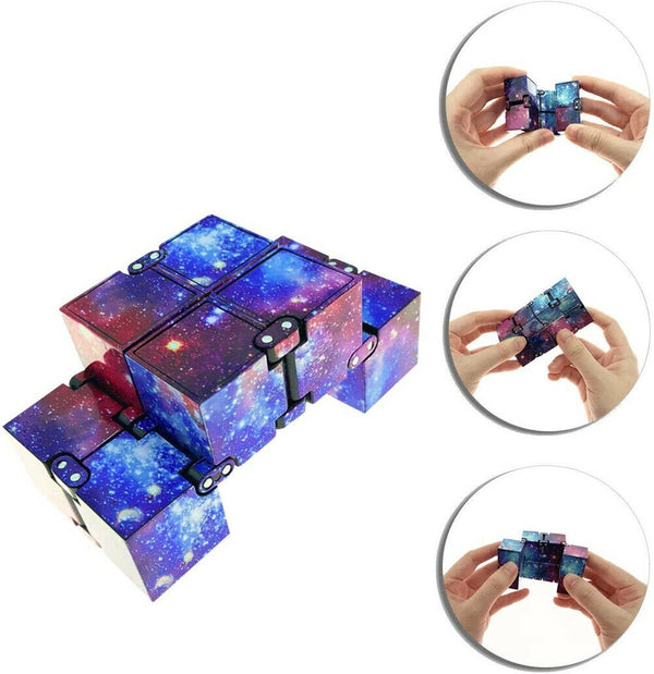 Infinity Cube Fidget Toys Magic Puzzle Sensory Autism Anxiety ADHD Stress Relief - Lets Party