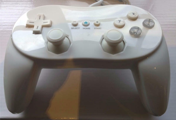 New White Classic Pro Wired GamePad Joypad Controller for Nintendo Wii Console - Lets Party